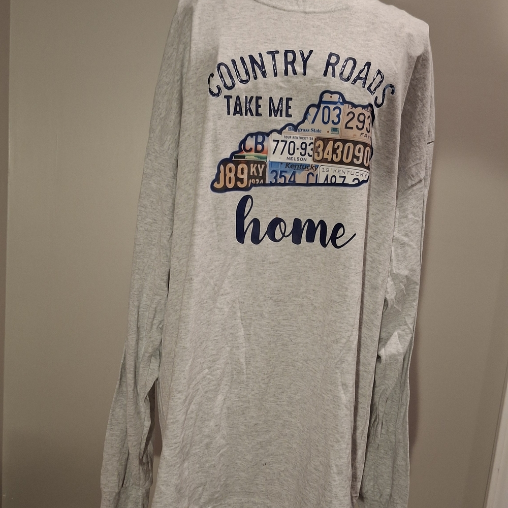 Jerzees Heather Gray Long Sleeve Shirt